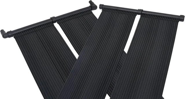 vidaXL Solar-Panel Poolheizung, 2 Stück, Schwarz, B/H: 80 x 310 cm - Bild 1