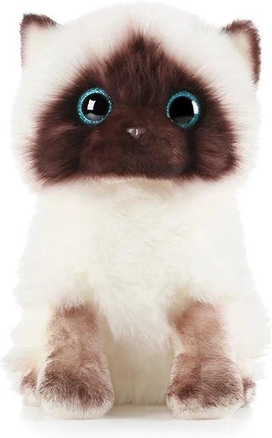 Kidsly Siamkatze Plüschtier, braun und weiß, 26cm - Bild 1