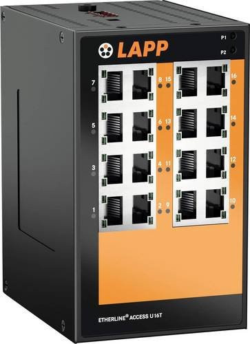 LAPP ETHERLINE ACCESS U16T Industrial Ethernet Switch, 100 Mbit, Schwarz - Bild 1