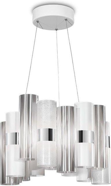 Slamp La Lollo M LED-Pendelleuchte in Weiß aus Technopolymer mit integriertem LED-Leuchtmittel (2700K) - Bild 1