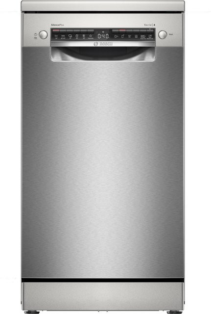 Bosch Serie 4 SPS4HMI49E Stand-Geschirrspüler in Silber Inox mit Aquastop und App-Control, Breite: 45 cm - Bild 1