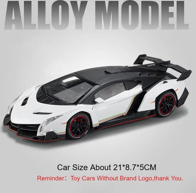 Veneno SVJ63 Supercar Modell, Sportwagen, 1:24 Skala, ab 14 Jahren - Bild 1