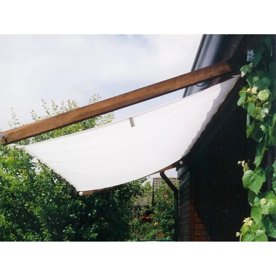 Floracord Vierecksonnensegel aus Polyester in Elfenbein, Breite: 330 cm, Tiefe: 200 cm - Bild 2