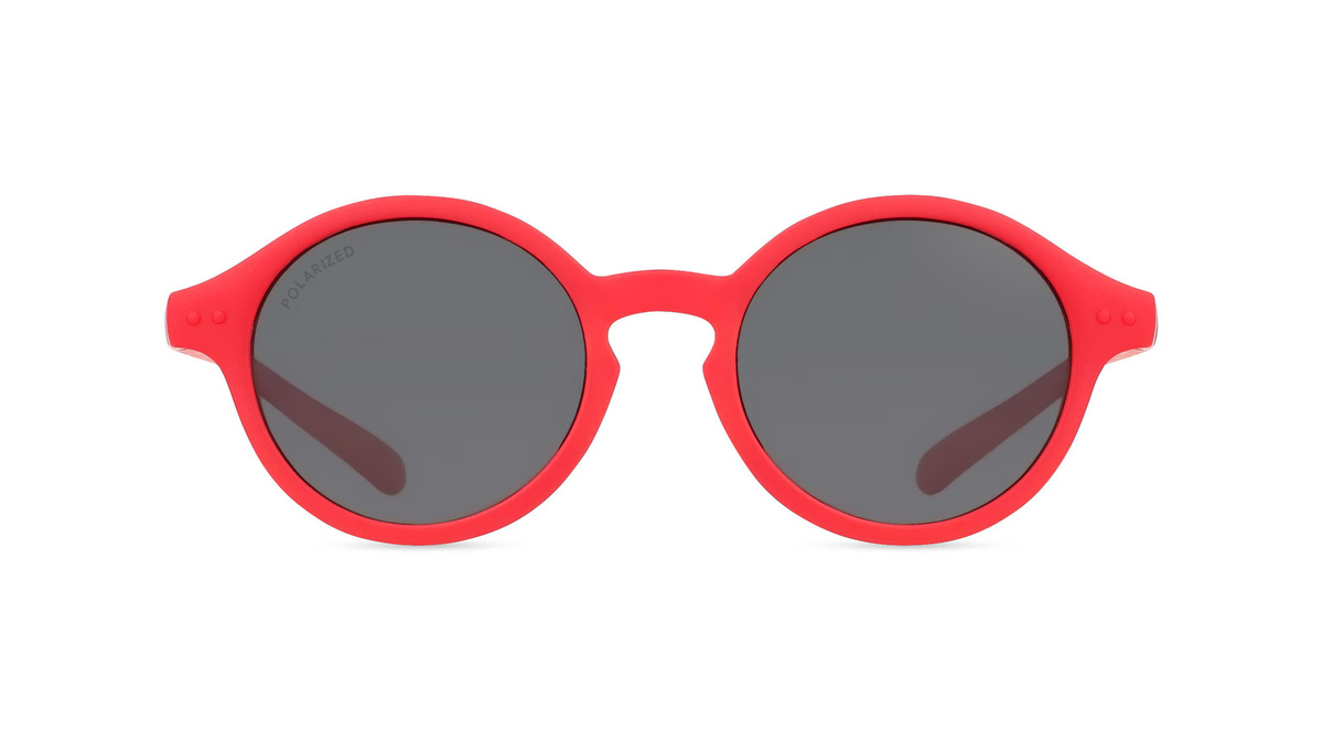 OKIDOKI SAMMY SUN LITTLE Kinder-Sonnenbrille, Vollrand, Panto, Kunststoff, Rot - Bild 1