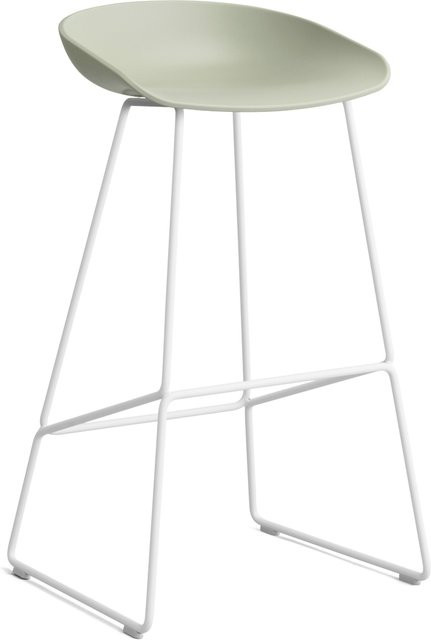 HAY About A Stool AAS 38 Hocker in Grün aus Stahl und Polypropylen - Bild 1
