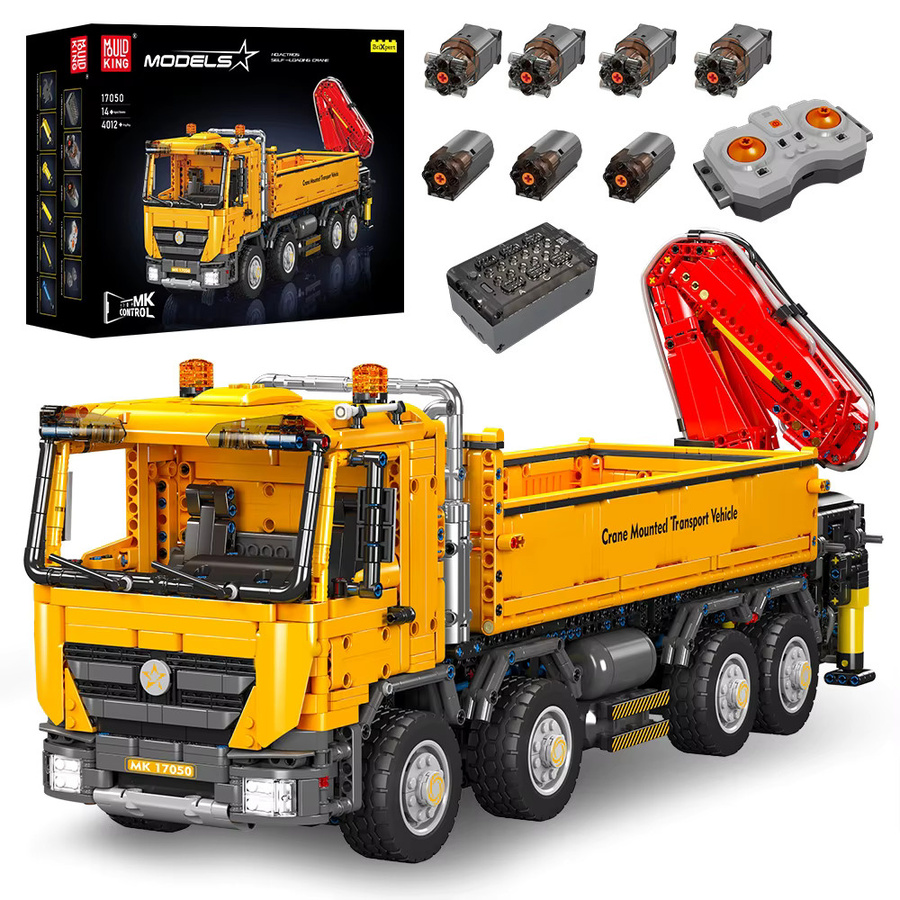 Mould King 17050 RC Actros Selbstladender Kran, Bausteine-Set, Technik-LKW - Bild 5
