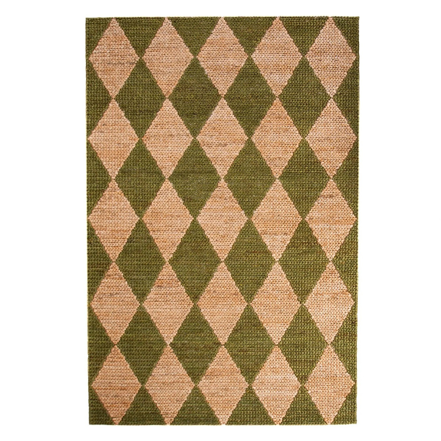 Flair Rugs Kurzflorteppich Effie aus Jute in Grün, B/T: 120 x 170 cm - Bild 2