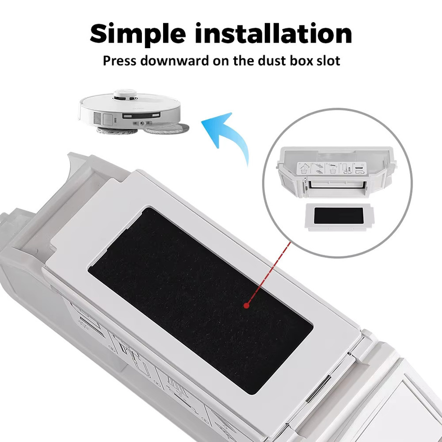Ecovacs Staubbehälterfilterteil in Weiß für Deebot T30 OMNI T30 Pro T30 Pro Omni T30 MAX Roboterstaubsauger - Bild 2