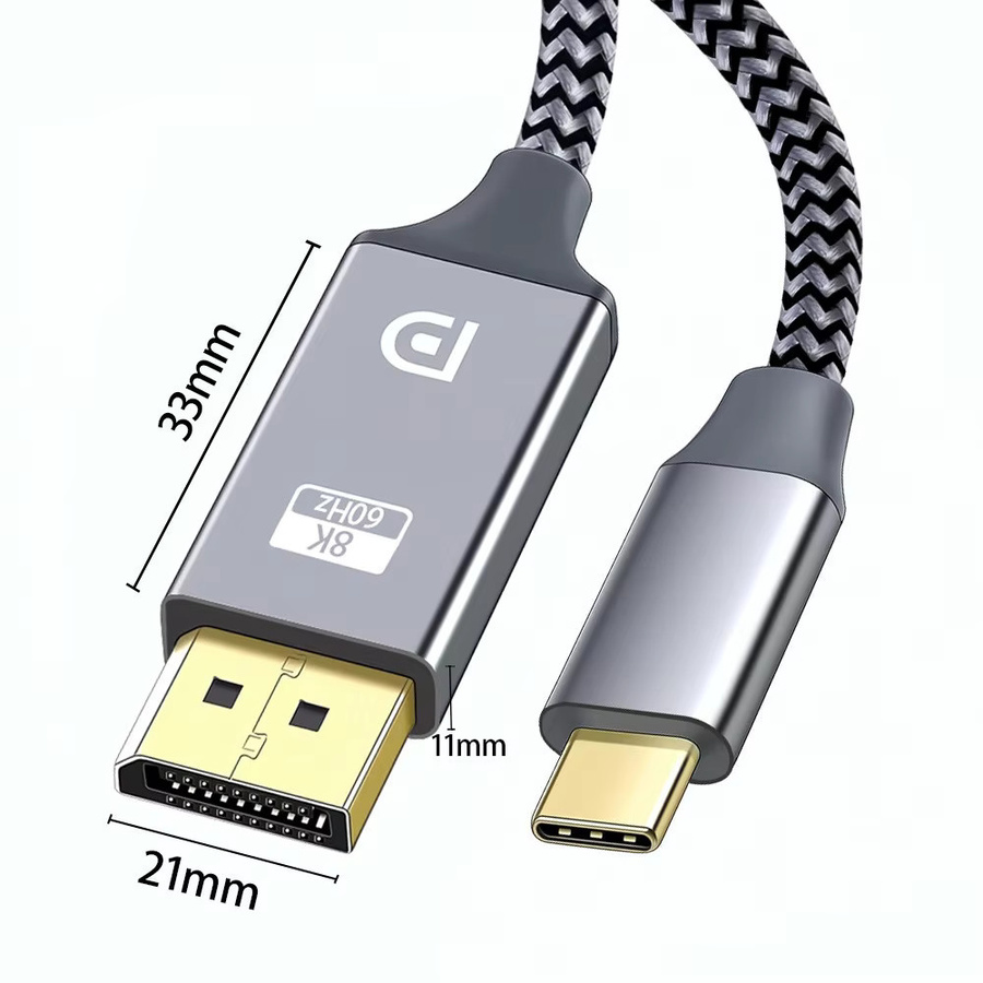 DIXSG USB-C auf DisplayPort 1.4 Adapter für 8K 60Hz, 32,4 Gbit/s Video-Adapter für PC, Laptop und TV - Bild 6