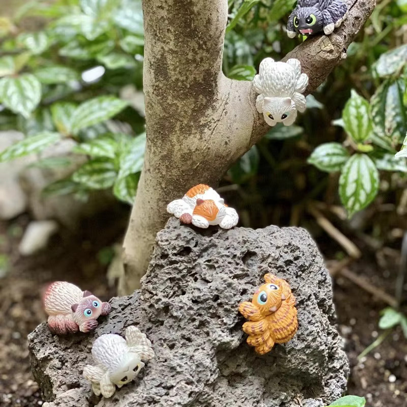 Bandai Gashapon Kapsel Spielzeug Figur, siamesische Katze Spinne, Miniatur Tier Figur, Kunststoff, Bunt / Mehrfarbig - Bild 3