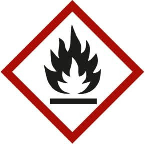 nVent HOFFMAN Gefahrstoffsymbol Flamme Typ 03037 in Weiß - Bild 1