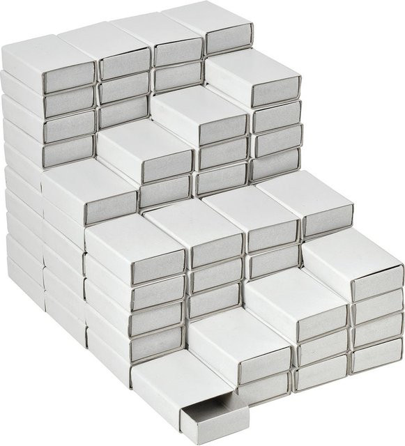 VBS Streichholzschachteln Weiß, 100 Stück, Breite: 5 cm - Bild 1