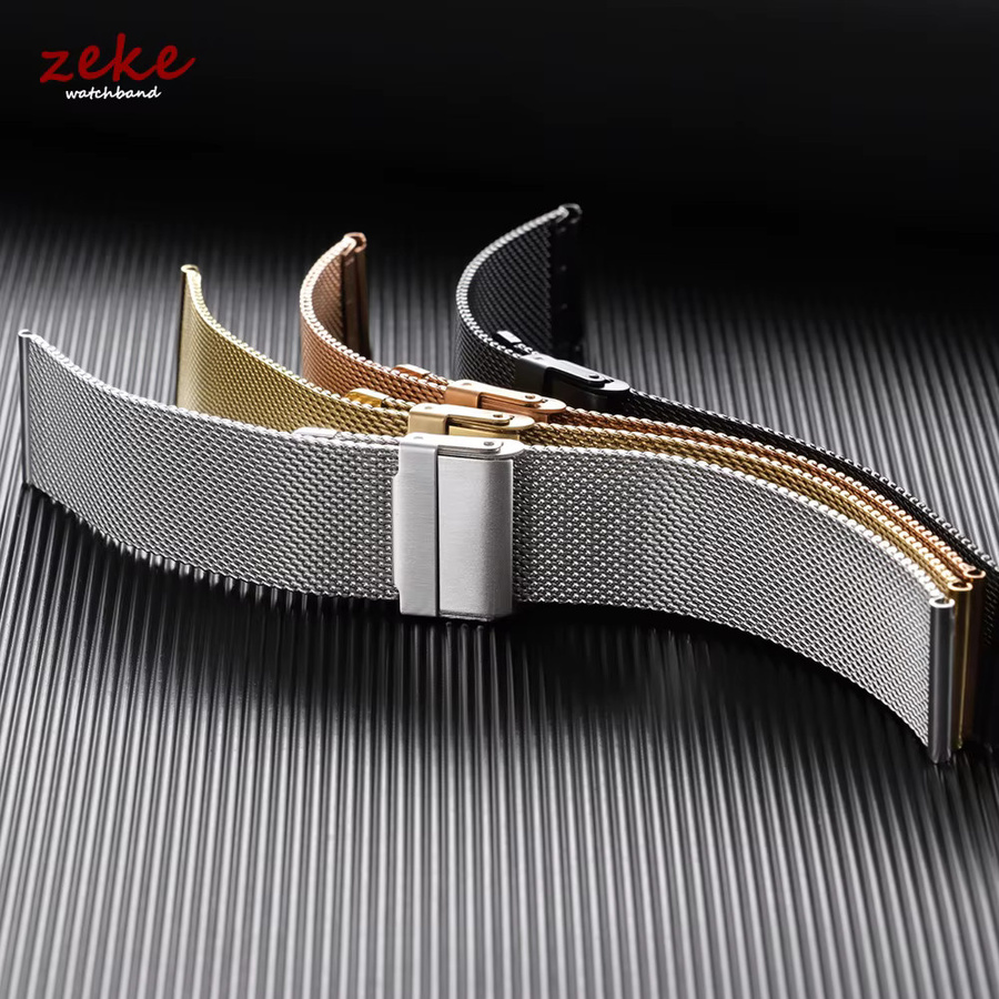 crazyband Uhrenarmband Edelstahl, Silber, Unisex - Bild 3