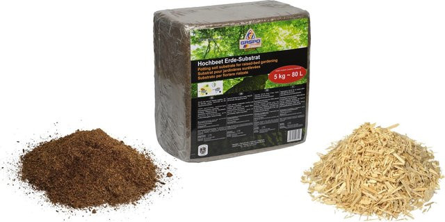 Gaspo Hochbeet-Befüll-Set in Braun für ein Volumen bis 450 Liter - Bild 1