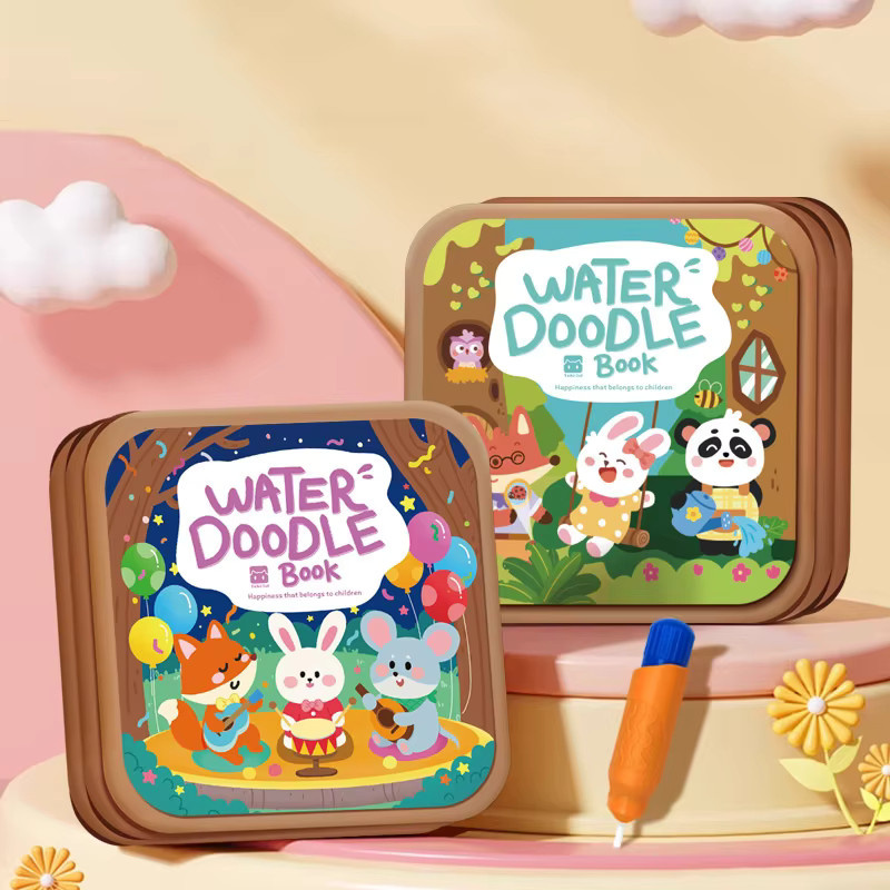FoPcc Magisches Wasser-Zeichenbuch, Montessori-Malbuch, Tiere, Mehrfarbig - Bild 2