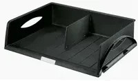 Leitz Briefablage Sorty Jumbo aus Kunststoff, Grau/Transparent/Schwarz, B: 49,0 cm, T: 38,5 cm, H: 12,5 cm - Bild 1