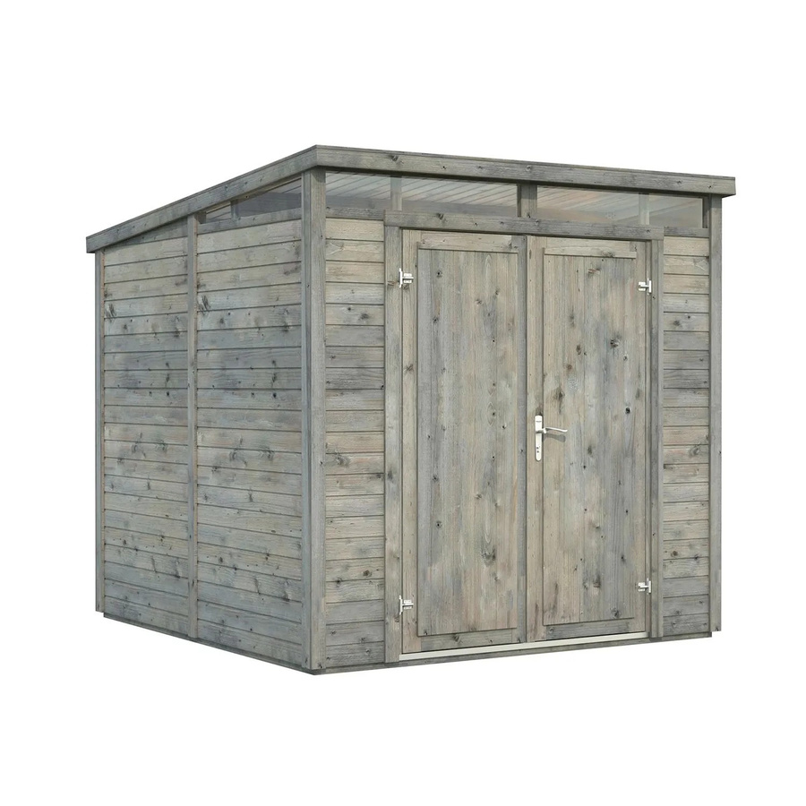 Palmako Holz-Gartenhaus Elias mit Pultdach in Grau, inkl. Boden, B/T/H: 228 x 220 x 221 cm - Bild 2