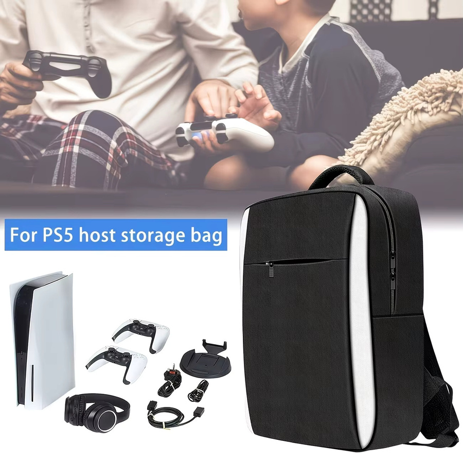 Schutzrucksack für PS5 Konsole und Dual-Controller in Schwarz - Bild 2