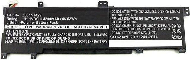 CoreParts MBXAS-BA0119 Notebook-Ersatzteil Akku in Schwarz - Bild 1