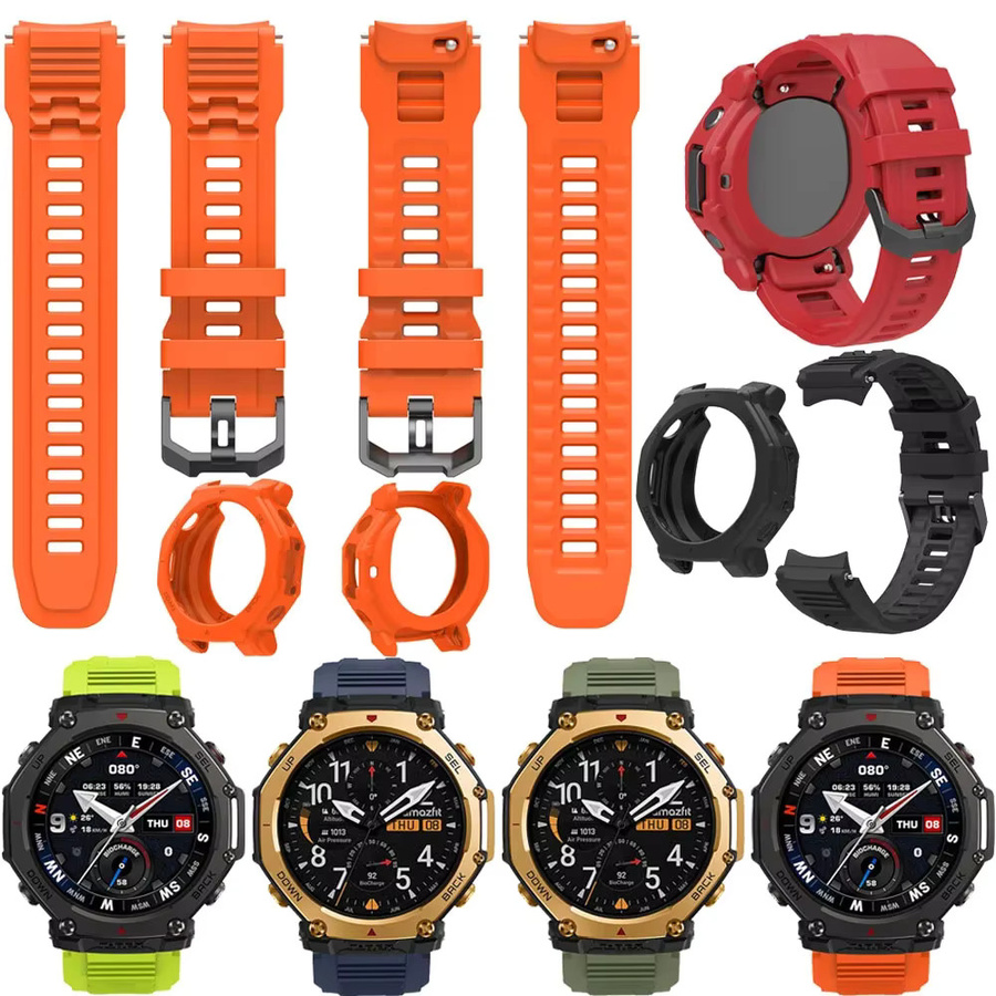 Huami Smartwatch-Armband, Silikon, Schwarz, Amazfit T-REX 3 Pro - Bild 2