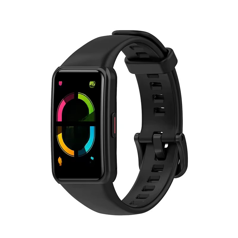 NEY Uhrenarmband für Huawei Band 8, Silikon, Schwarz, Unisex - Bild 4