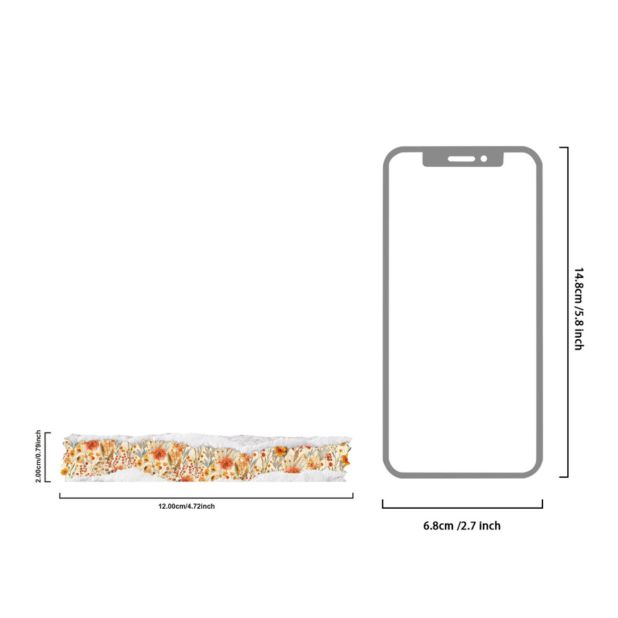 Etori Life Warm Sunshine Flower Sticker mit Herbst-Wildblumen-Motiv, 30 Stück, Mehrfarbig - Bild 2
