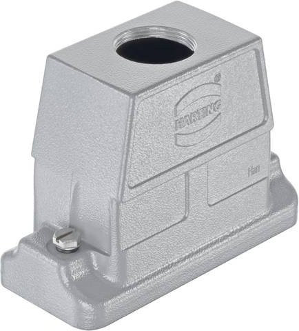 HARTING Tüllengehäuse 19 39 616 0445 in Aluminium Matt Silber - Bild 1