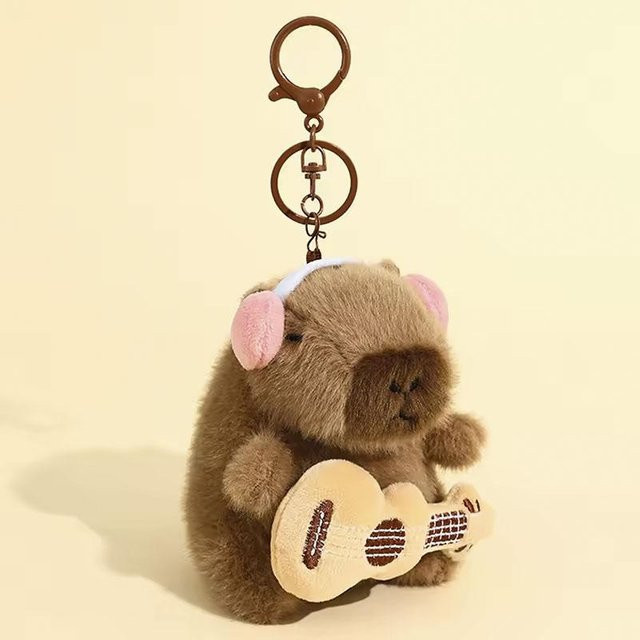 Yiran toy Kawaii Plüsch-Capybara Schlüsselanhänger, Plüschtier, ab 3 Jahren - Bild 1