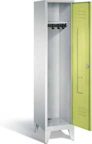 C+P Garderobenschrank Classic in Viridingrün und Lichtgrau, H x B x T: 185 x 42 x 50 cm - Bild 1
