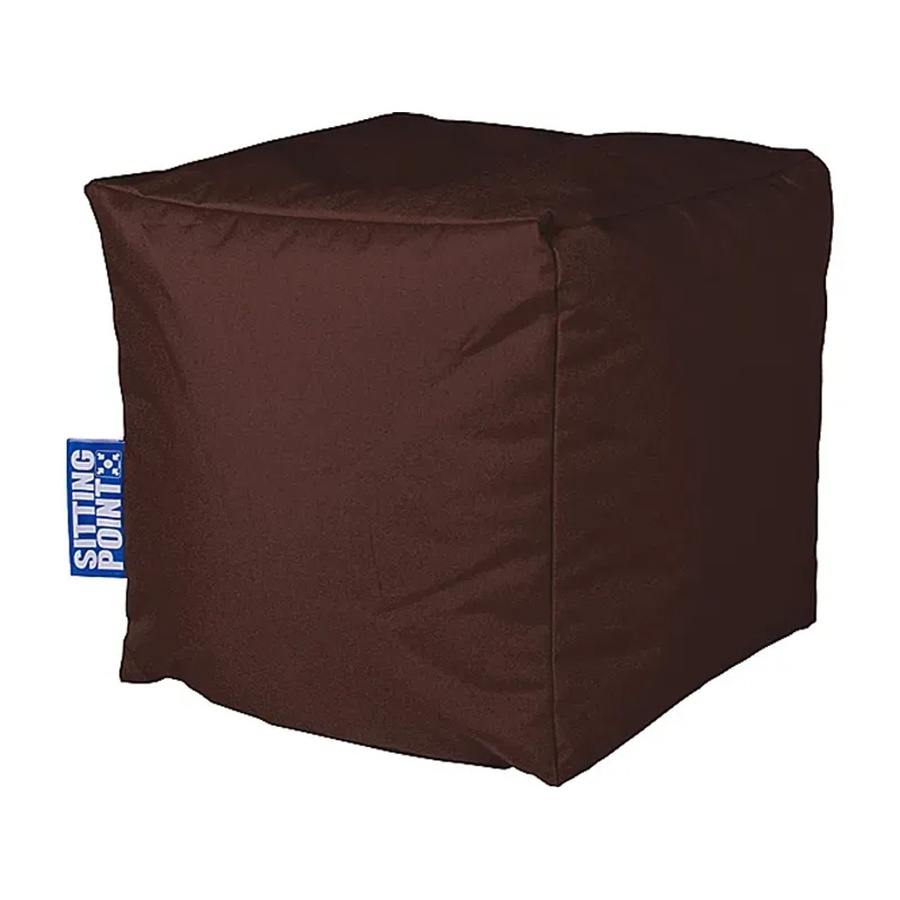 Sitting Point Hocker 60 in Braun mit Polyesterbezug - Bild 2