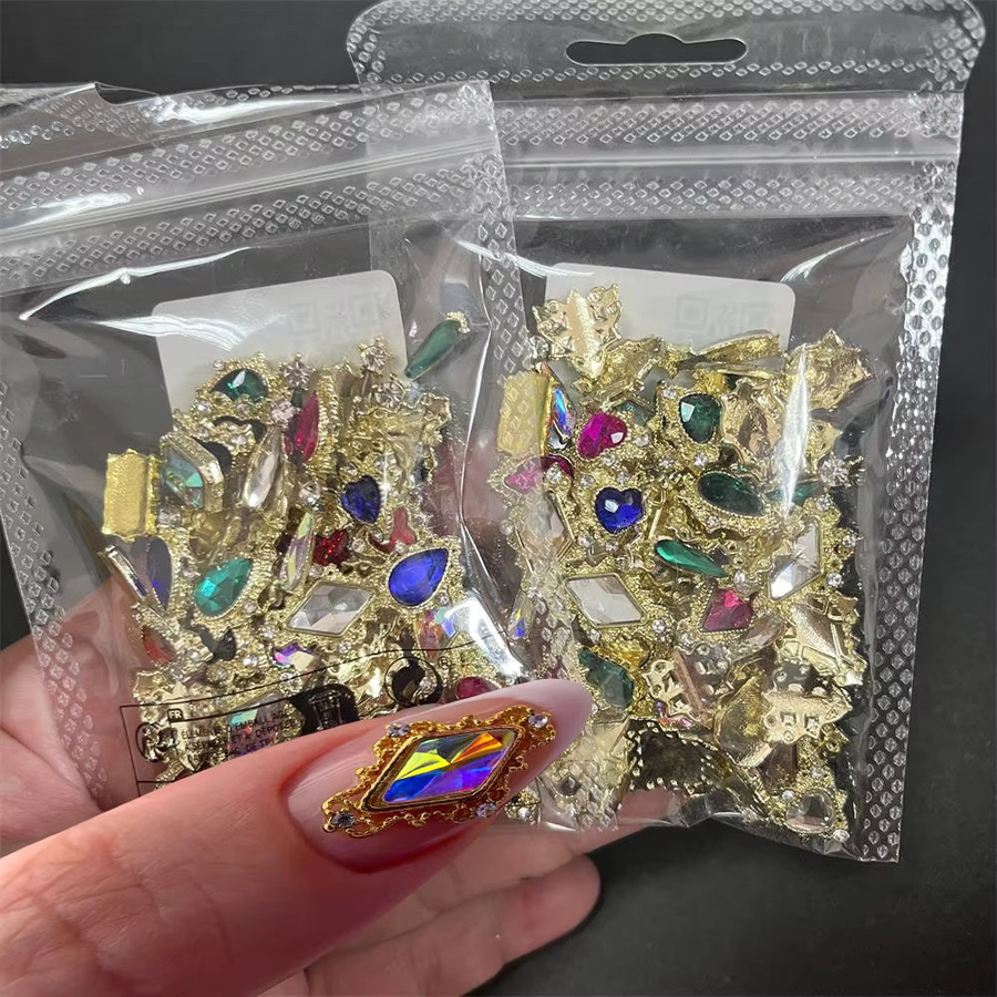 HotPress Nagel Charms 3D Kristall Juwelen, 60 Stück, Mix - Bild 2