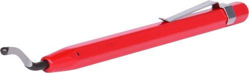 KS Tools Universal-Schnell-Entgrater aus Stahl in Rot, B/T/H: 140 x 21 mm - Bild 1