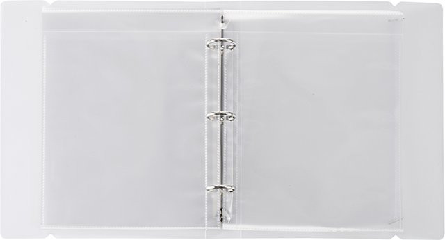 Kartenalbum aus Kunststoff in Weiß mit 10 Seiten und transparenten Einzeltaschen für deine Trading- und Gaming-Karten, B/H: 12,8 x 17,5 cm - Bild 1