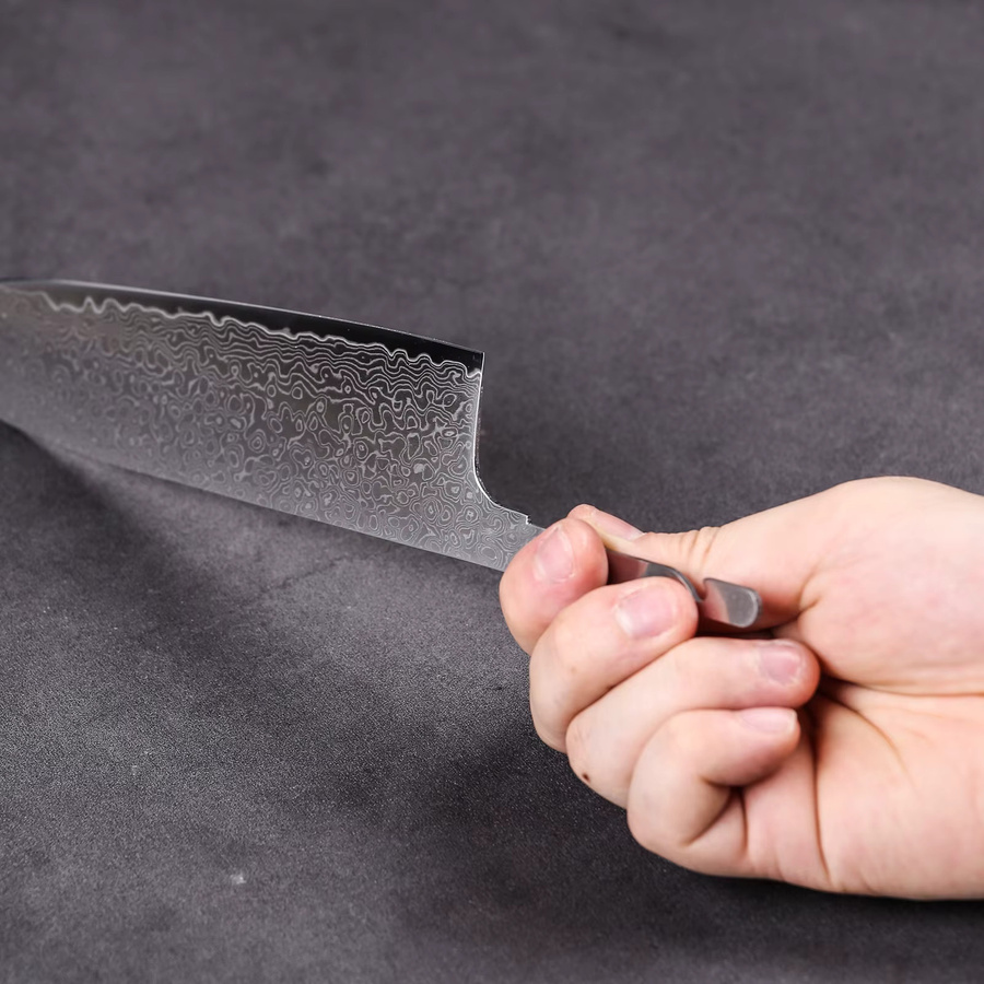 Baovim Kiritsuke-Messerklinge aus Damaststahl in Silber, DIY-Küchenmesser Rohling, Länge: 20,3 cm - Bild 3