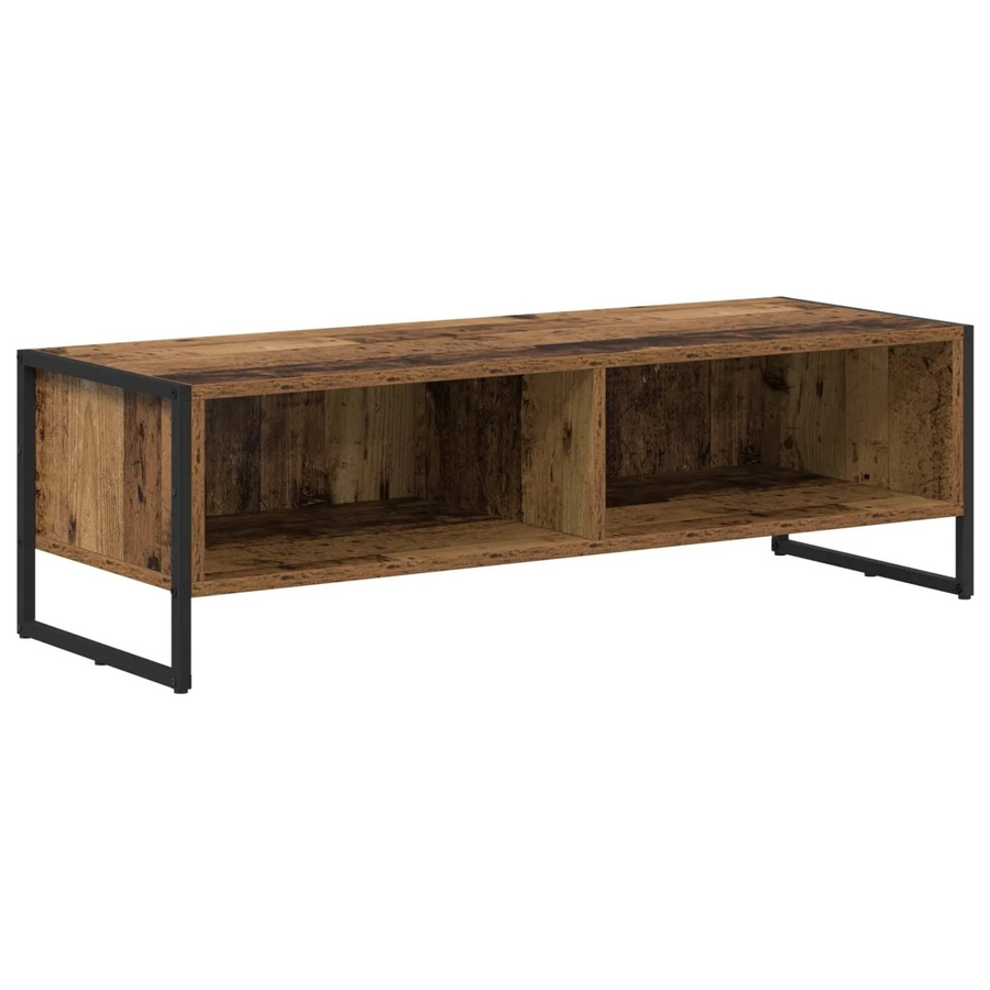 vidaXL TV-Schrank aus Altholz in Braun, B/T/H: 100 x 36,5 x 30,5 cm - Bild 2