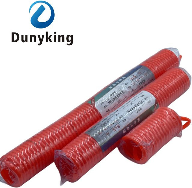 Flexibler PU Spiralschlauch für Luftkompressoren in Rot, verschiedene Längen und Durchmesser verfügbar - Bild 1