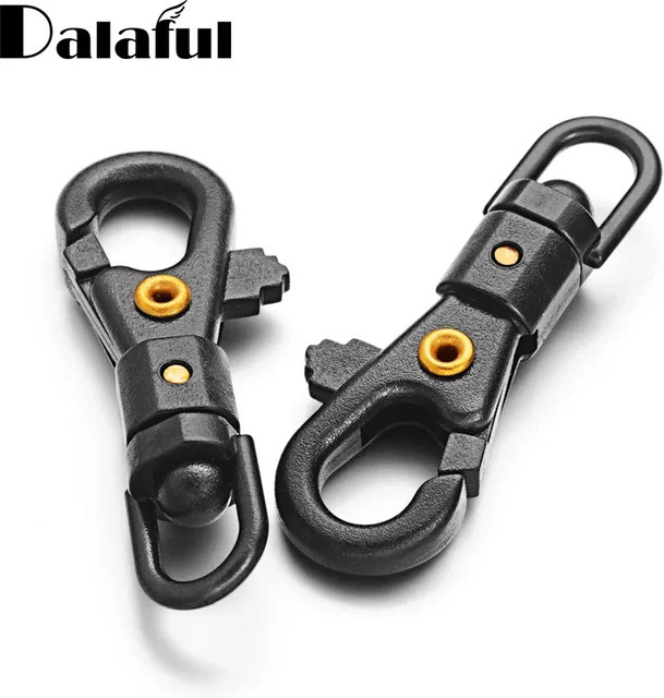 Dalaful Karabiner Schlüsselbund, Kunststoff, Stahl, Unisex - Bild 1