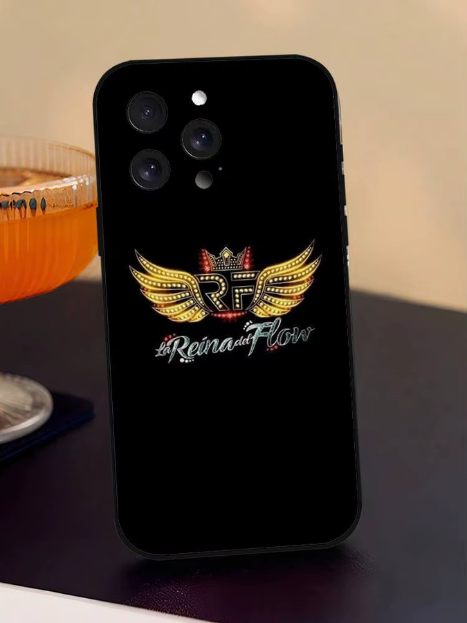 Mesuca The Queen Of Flow Handyhülle aus Silikon für iPhone 17 16 15 14 13 12 11 Pro Max Mini X Xs XR in Schwarz - Bild 7