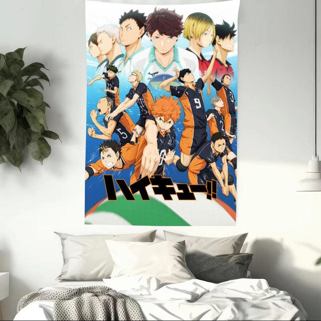 Haikyuu Anime Wandteppich JMG Household Supplies Wanddekoration Mehrfarbig B: 60 cm, H: 40 cm - Bild 1