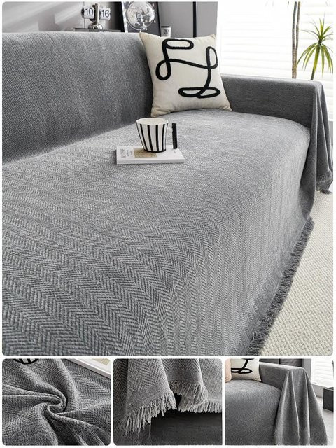 Wasserdichter Anti-Katzenkratz Sofabezug von Yiran Furniture in Creme, Universal Vollbezug aus Polyester, B/T: 180 x 130 cm - Bild 1