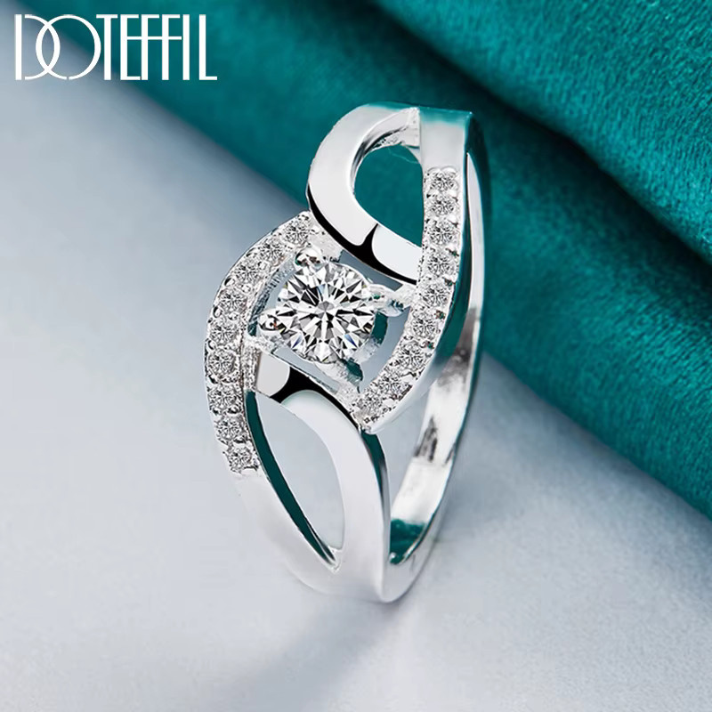 DOTEFFIL Ring, Kristall, Silber, Damen - Bild 4