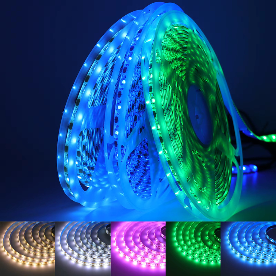 XUNATA USB-LED-Streifenlicht mit Dimmerschalter, Warmweiß, Wasserdichtes flexibles LED-Band mit 60 SMD LEDs für Unterschrankbeleuchtung - Bild 2