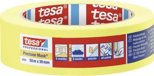 tesa Präzisionskrepp Malerkrepp gelb B: 30 mm, L: 50 m - Bild 1