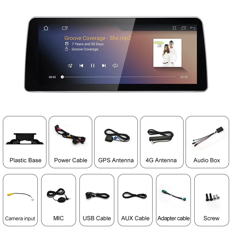 STWEI Android 14 Multimedia Player mit 12,3 Zoll Display für BMW X3 X4 G01 G02 EVO, Drahtloses CarPlay, GPS und Bluetooth, Schwarz - Bild 6