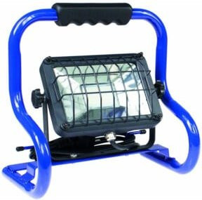 AS Schwabe LED-Baustrahler 20W mit Gestell, 1700lm, Neutralweiß, IP65, Blau - Bild 1