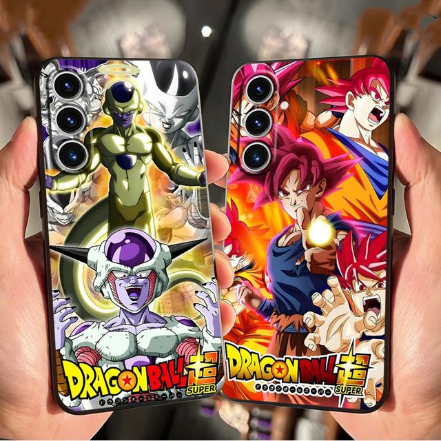 Dragon Ball Super Saiyajin Gott Handyhülle für Samsung Galaxy S25 Edge S24 Plus S23 Ultra S21 FE S20 in Schwarz - Bild 1