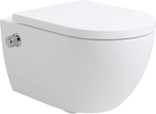 Stilform Dusch-WC SOHO 4.0 spülrandlos mit abnehmbarem Softclose Sitz und Taharet Funktion in Weiß B/T/H: 54,5 x 36,0 x 33,0 cm - Bild 1