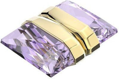 Swarovski Ohrclips, Goldfarben, Kristall, Damen, Lila - Bild 1