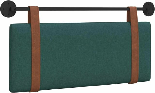 vidaXL Polsterpaneel Hängevorderseite Dunkelgrün B: 110 cm, H: 55 cm, T: 5 cm - Bild 1