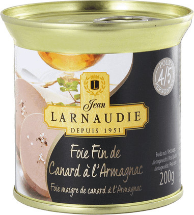 Jean Larnaudie Entenleberpastete mit Armagnac 200 g - Bild 1